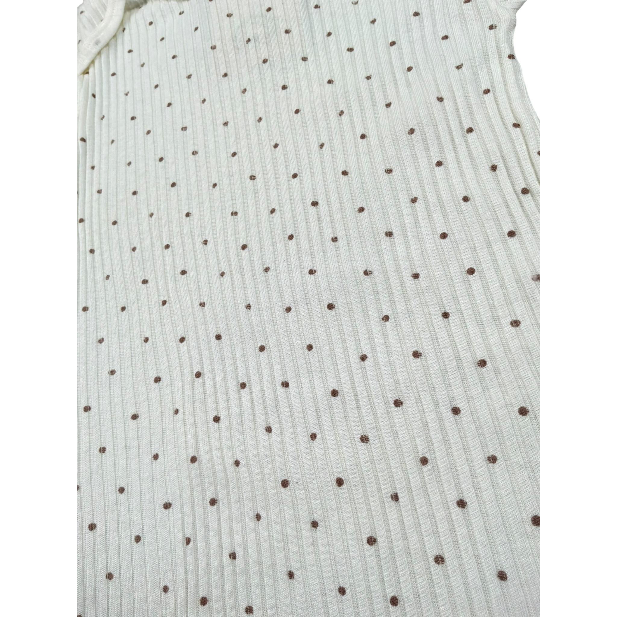 Babyvip Body Tinta Unita con Microfantasia per Neonata J1694 PANNA BABYVIP 