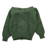 JURTA maglia tinta unita con zip e cappuccio Verde per Neonato BA4K03 VERDE JURTA 