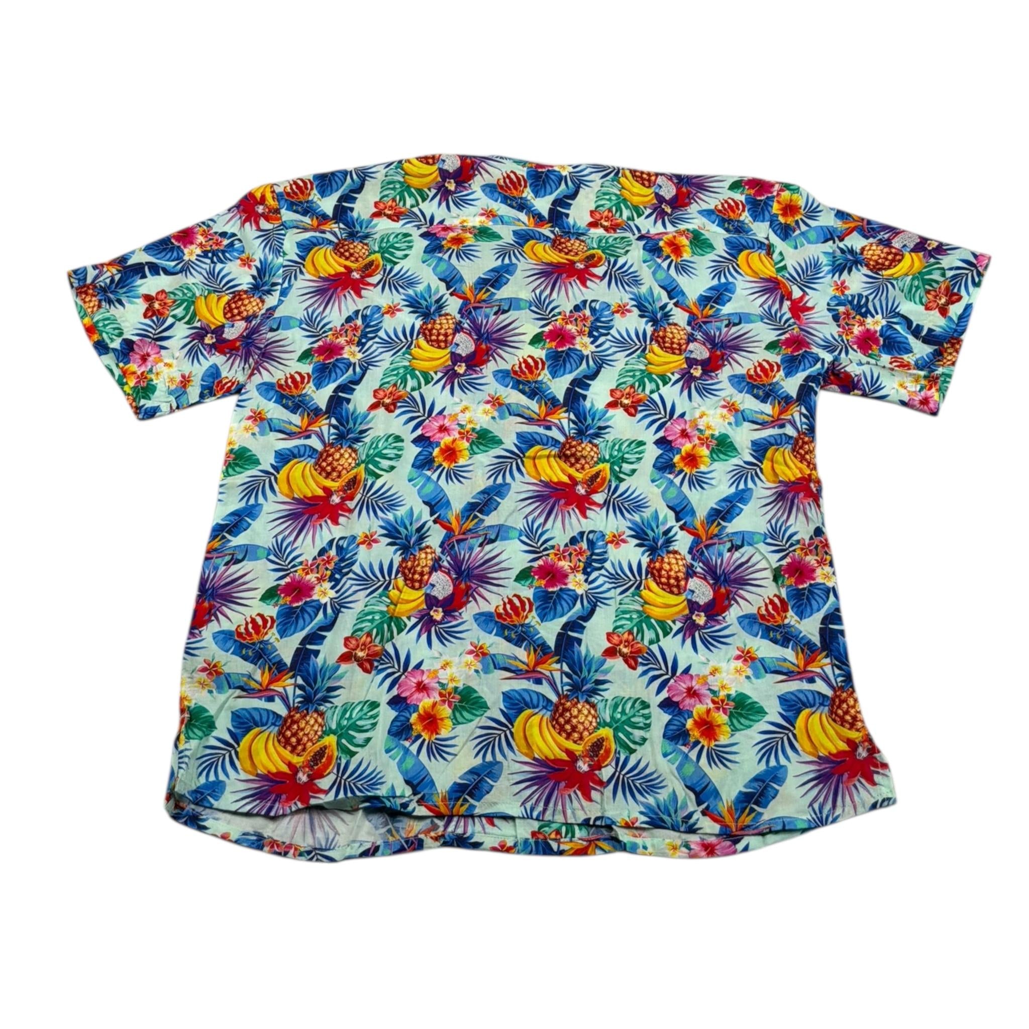 F**K Camicia Tinta Unita Mezza Manica con Fantasia per Bambino FJ25J03CA60X12 AZZURRO F**K 