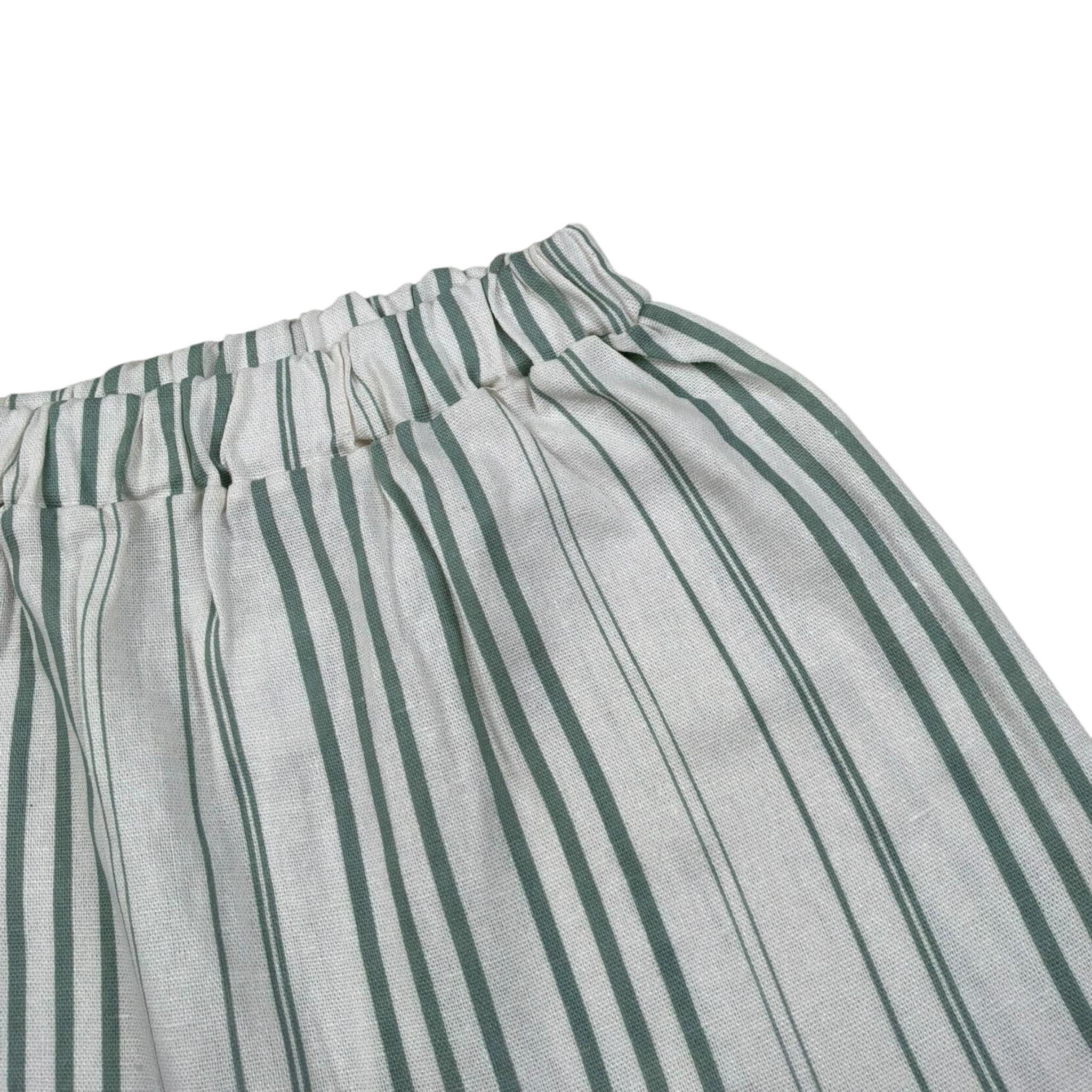 Babyvip Bermuda Tinta Unita con Fantasia A Righe per Neonato EIEIIEI BIANCO BABYVIP 