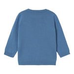 NAME.IT maglia girocollo tinta unita con bassotto Azzurro per Neonato 13231239 AZZURRO NAME.IT 