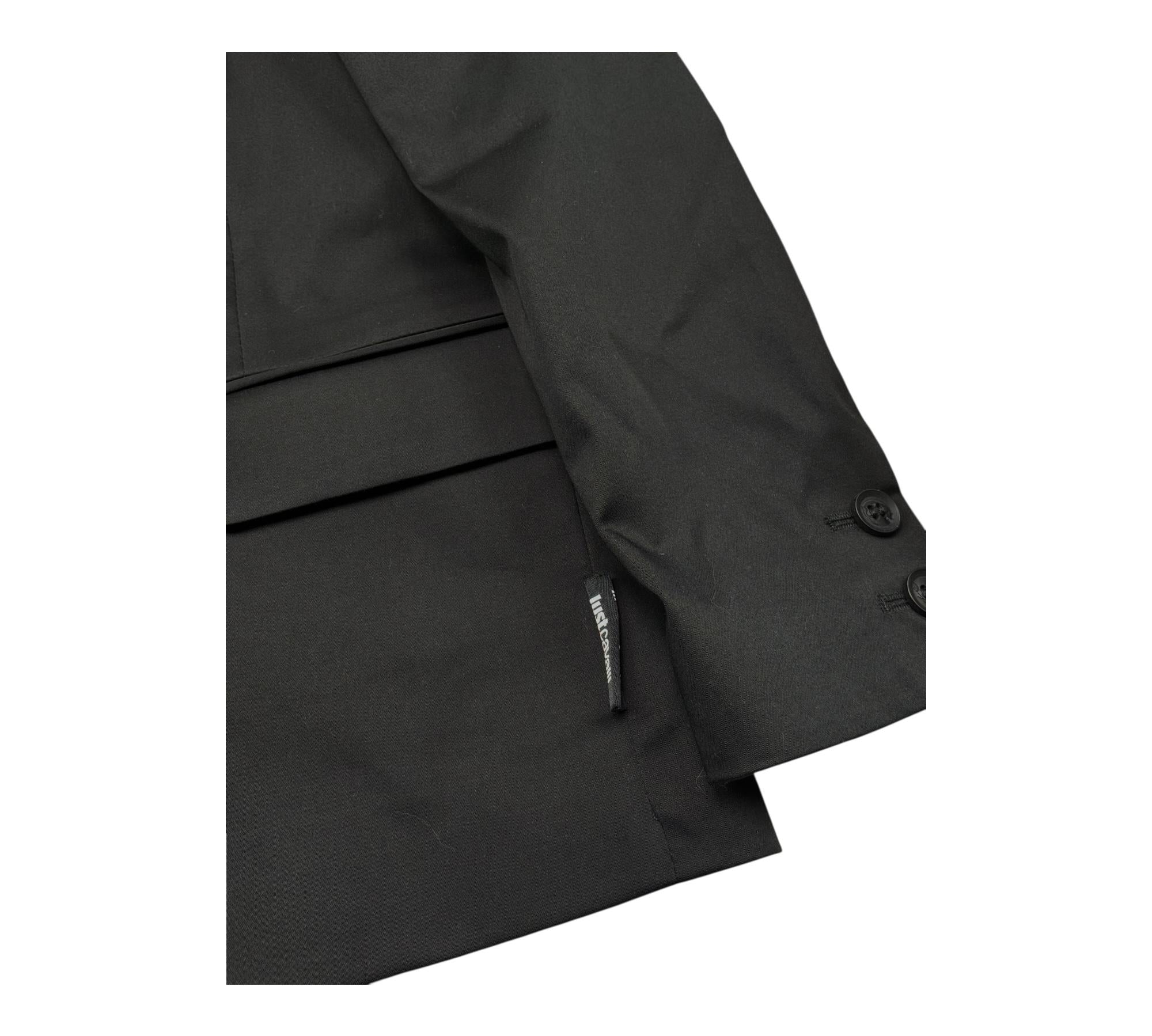 Just Cavalli Giacca Tinta Unita Monopetto per Bambino JBP26048GC NERO JUST CAVALLI 