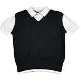 Paolo Pecora Polo Mezza Manica con Finto Gilet per Bambino PP4271 NERO PAOLO PECORA 