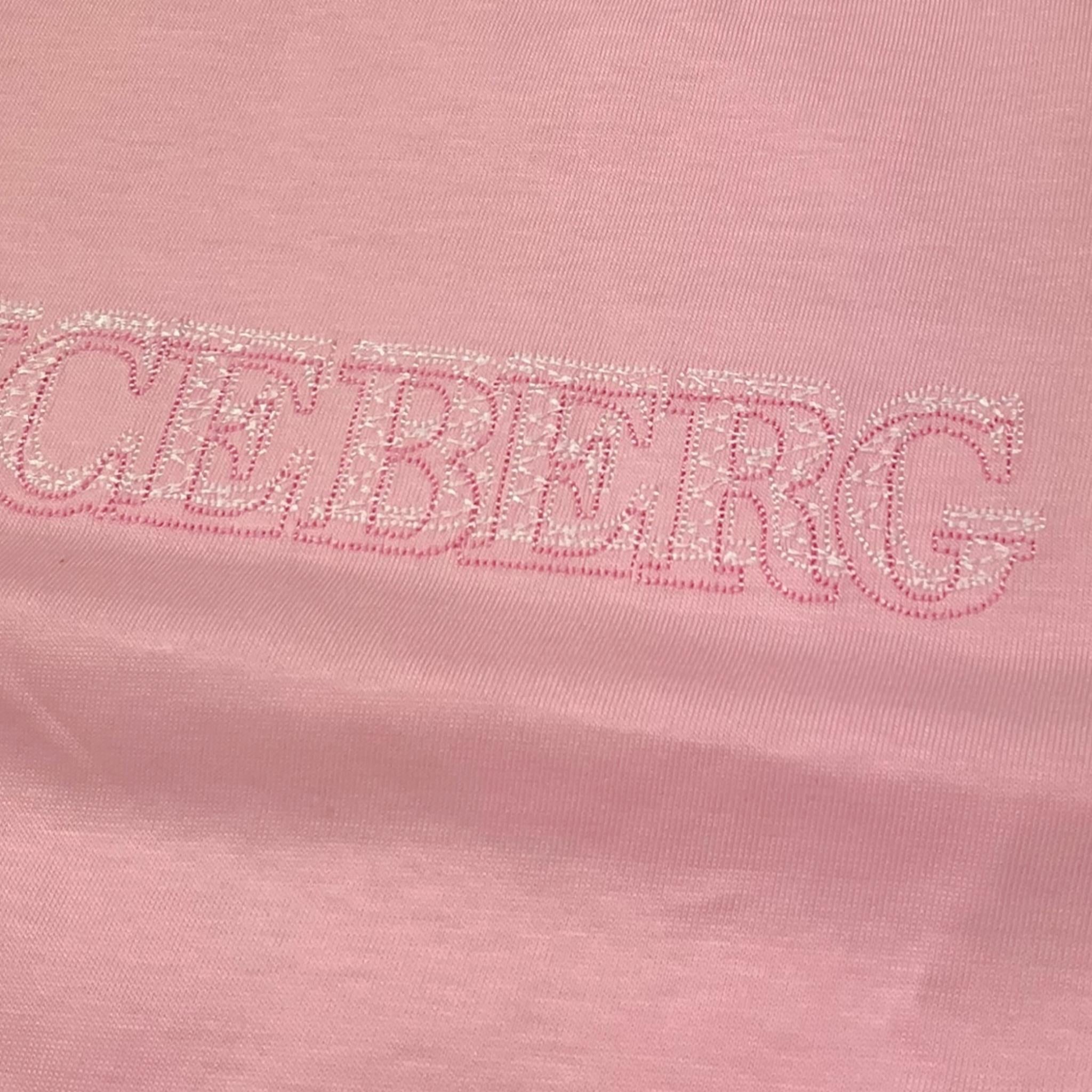 Iceberg T-Shirt Tinta Unita Girocollo con Stampa per Bambina TSICE5151J ROSA ICEBERG 