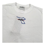 Diadora T-Shirt Girocollo Tinta Unita con Stampa per Bambino 102181707 BIANCO DIADORA 