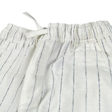 Please Pantalone Tinta Unita con Fantasia A Righe per Bambino PE75131B73 PANNA PLEASE 