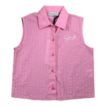Gaelle Camicia Modello Smanicato tinta unita Rosa per Bambina 2746B00531 ROSA GAELLE 