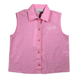 Gaelle Camicia Modello Smanicato tinta unita Rosa per Bambina 2746B00531 ROSA GAELLE 