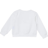 Liu Jo Felpa Chiusa Girocollo Tinta Unita con Logo per Bambina KA5014J BIANCO LIU JO 