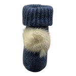 MARTIN ARANDA babbucce tintaunita con pon pon Blu per Neonato L02310068 BLU MARTIN ARANDA 