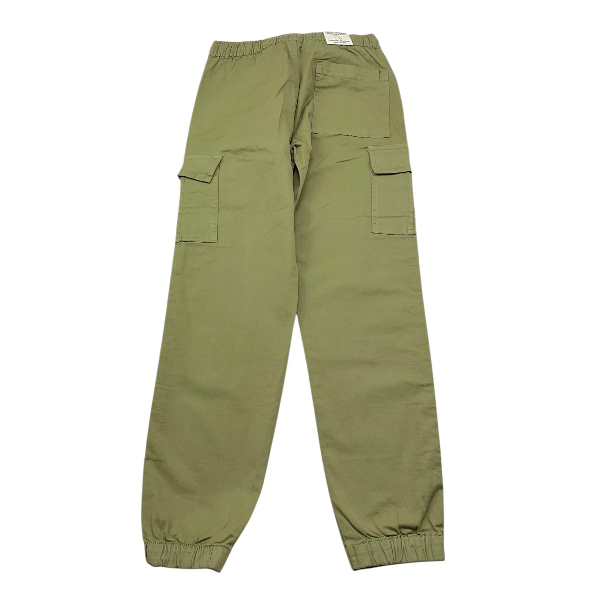 Emc Pantalone Tinta Unita con Tasconi per Bambina BZ7014 VERDE EMC 