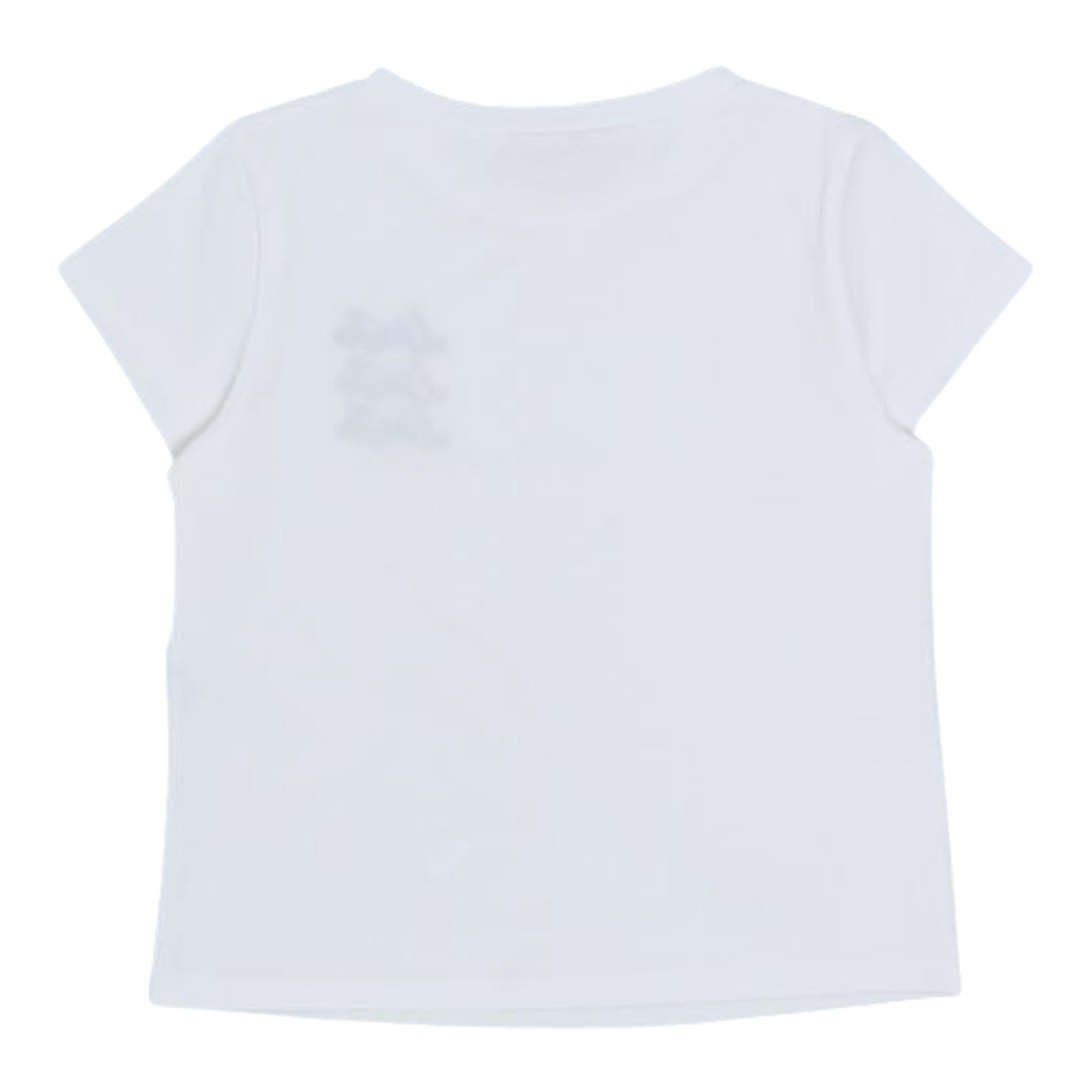 LIU JO t-shirt girocollo tinta unita con stampa Bianco per Bambina GF4030 BIANCO LIU JO 