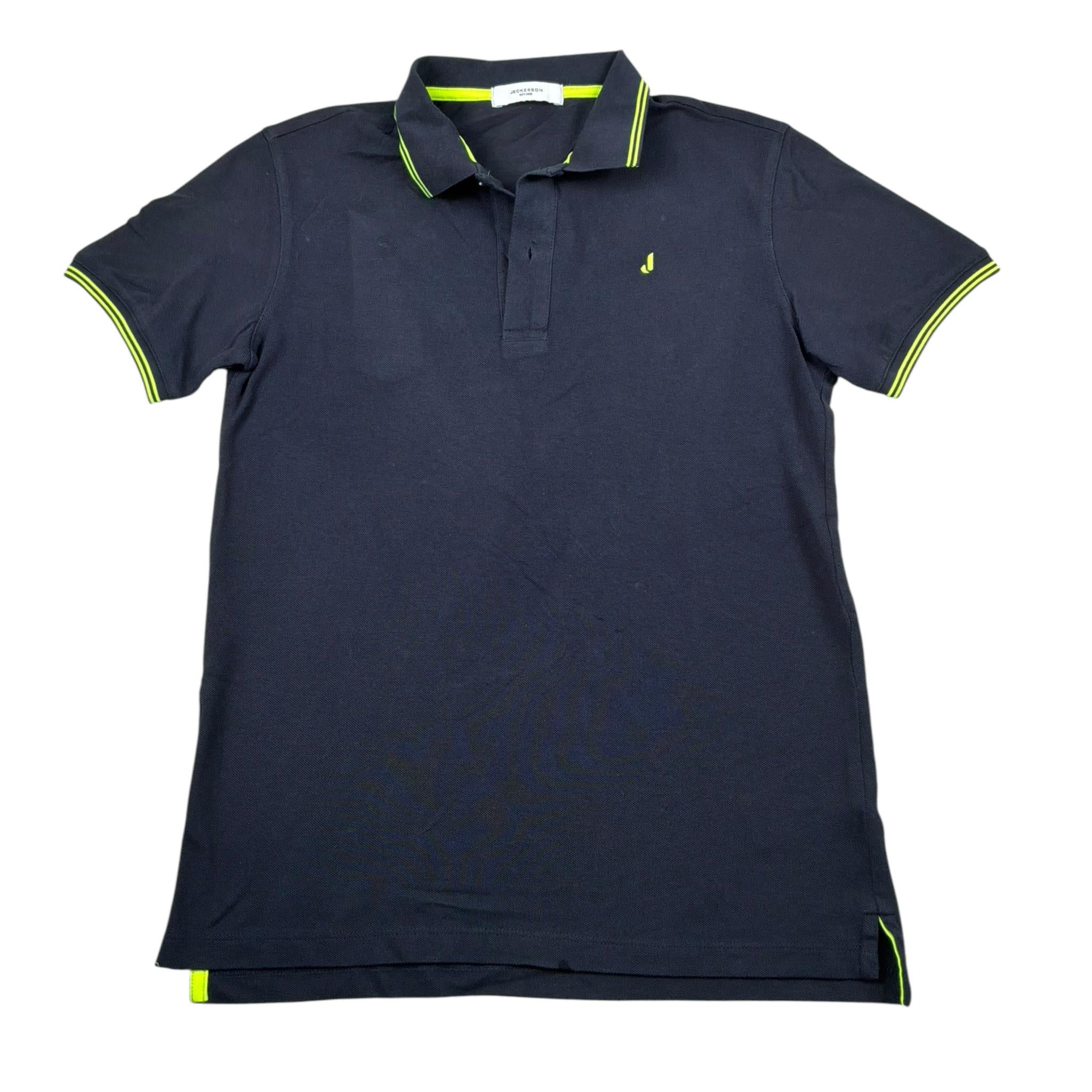 Jeckerson Polo Mezza Manica Tinta Unita per Bambino J3808 BLU JECKERSON 