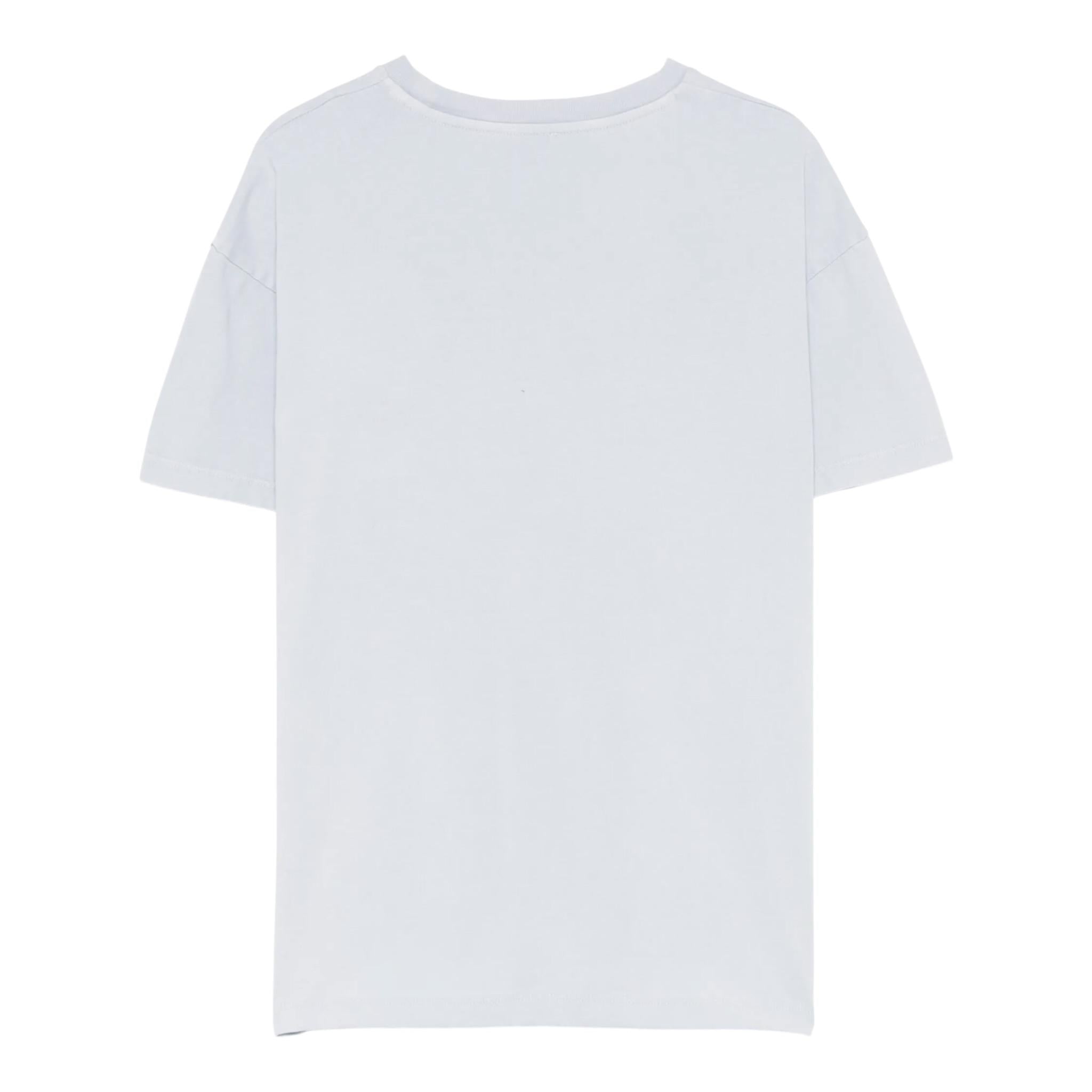 Missoni T-Shirt Girocollo Tinta Unita con Stampa per Bambino GW8P81 AZZURRO MISSONI 