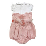 La Sartoria Dei Piccoli Completo 2 Pezzi Pagliaccetto-T-Shirts per Neonata LP310 BIANCO/ROSA LA SARTORIA DEI PICCOLI 