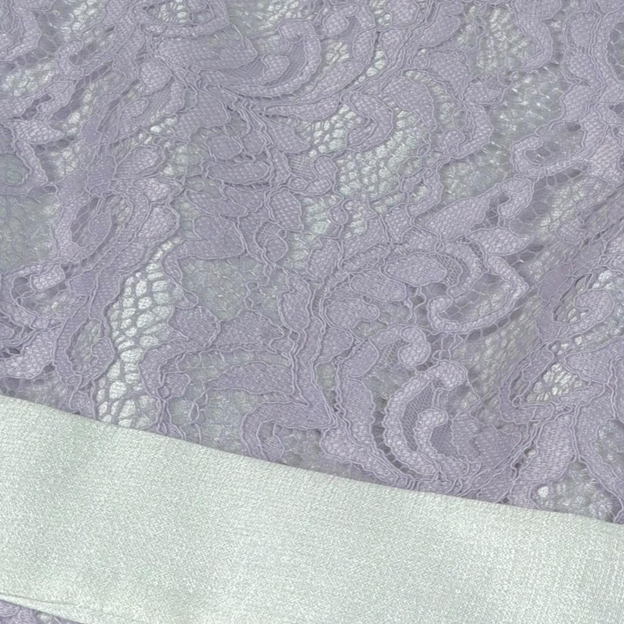 Isabel Abito Cerimonia Tinta Unita con Ricami per Bambina 43150 LILLA ISABEL 