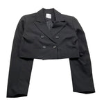 TO be too giacca tinta unita doppio petto Nero per Bambina TJF24J529 NERO TO be too 