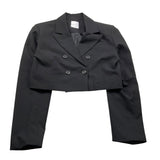 TO be too giacca tinta unita doppio petto Nero per Bambina TJF24J529 NERO TO be too 