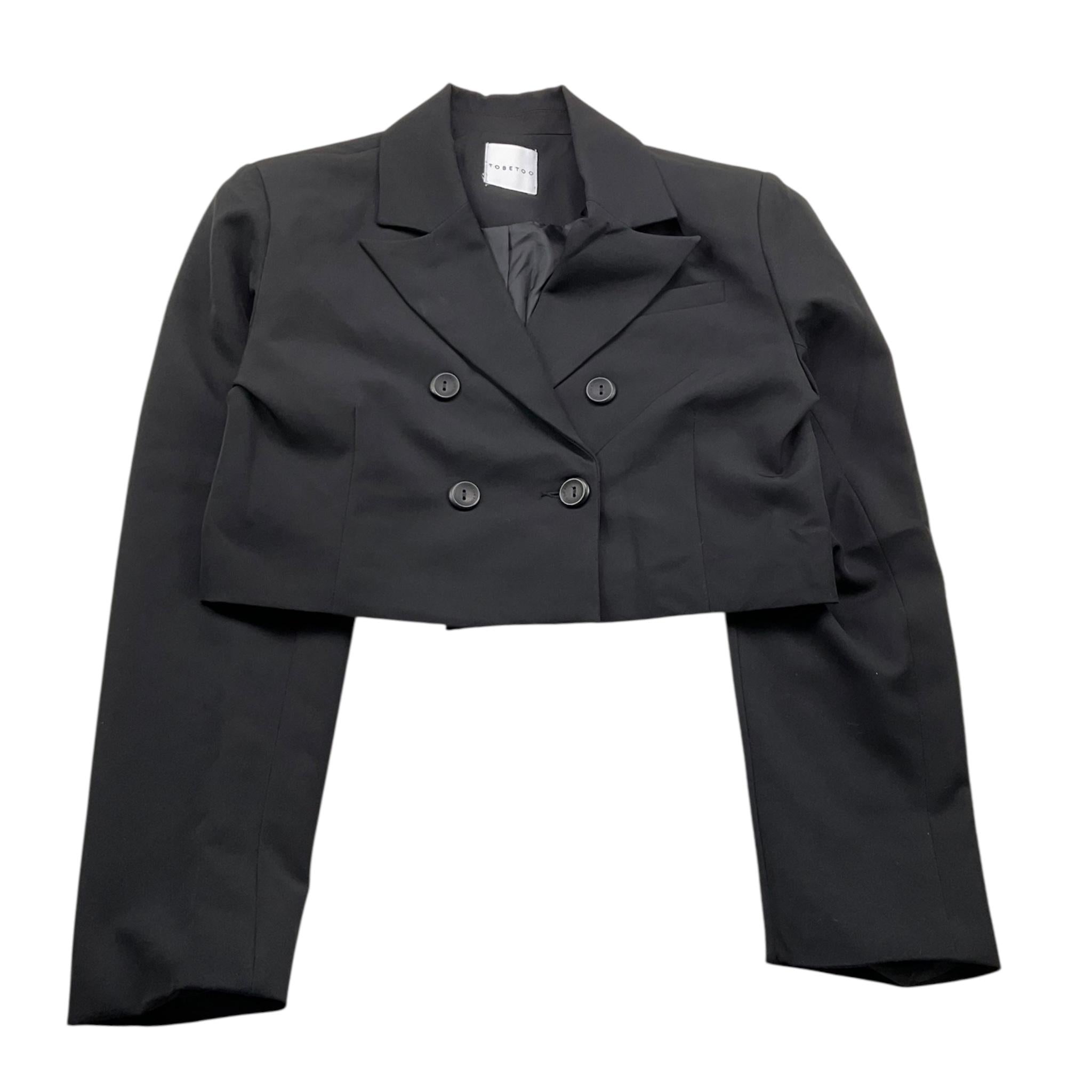 TO be too giacca tinta unita doppio petto Nero per Bambina TJF24J529 NERO TO be too 