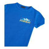 NAPAPIJRI t-shirt girocollo tinta unita con stampa Blu per Bambino NP0A4HR7B2L1 BLU NAPAPIJRI 