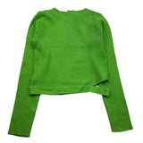 TO be too shirt girocoll tinta unita Verde per Bambina TBT2432 VERDE TO be too 