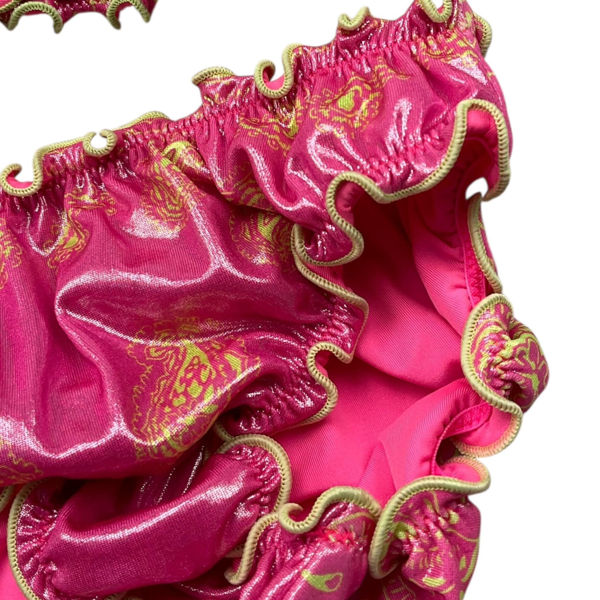 F**K Costume 2 Pezzi Tinta Unita Triangolo-Slip per Bambina FK219329 FUXIA F**K 