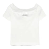 Philosophy T-Shirt Tinta Unita con Scollo A Barca per Bambina I1E618 BIANCO PHILOSOPHY 