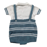Marlu' Completo 2 Pezzi Maglia-Salopette per Neonato EB5230 BIANCO MARLU' 