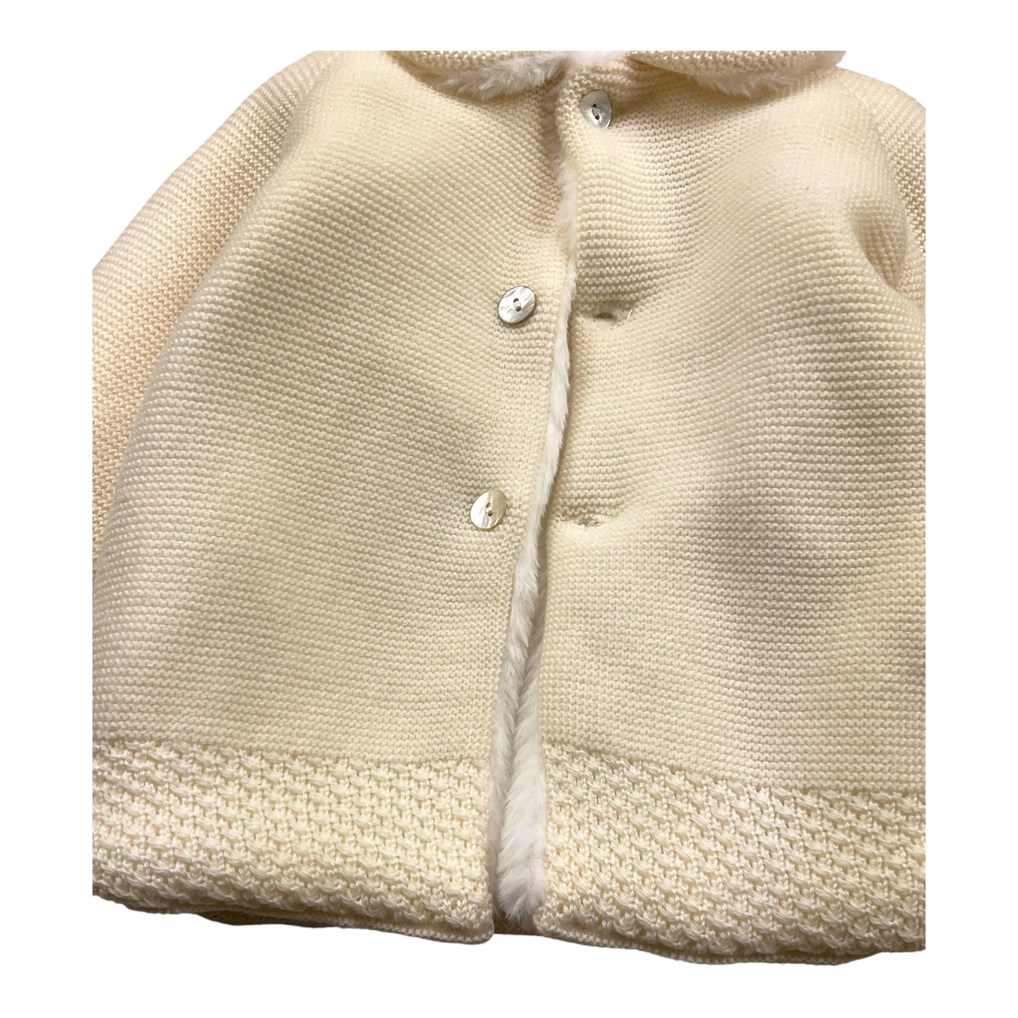 MARTIN ARANDA cappotto tinta unita con colletto Panna per Neonato L030 PANNA MARTIN ARANDA 