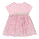 Karl Lagerfeld Abito Mezza Manica Tinta Unita In Tulle per Neonata Z30519 ROSA KARL LAGERFELD 