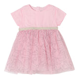 Karl Lagerfeld Abito Mezza Manica Tinta Unita In Tulle per Neonata Z30519 ROSA KARL LAGERFELD 