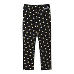 MOSCHINO leggins tinta unita con stampa cuori Nero per Neonata MDP039 NERO MOSCHINO 