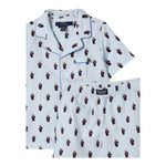 Ralph Lauren Completo 2 Pezzi T-Shirt-Bermuda Bicolore per Bambino 9P0139 BIANCO/AZZURRO RALPH LAUREN 