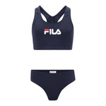 Fila Costume 2 Pezzi Top-Mutanda Tinta Unita per Bambina FAT0436 BLU FILA 