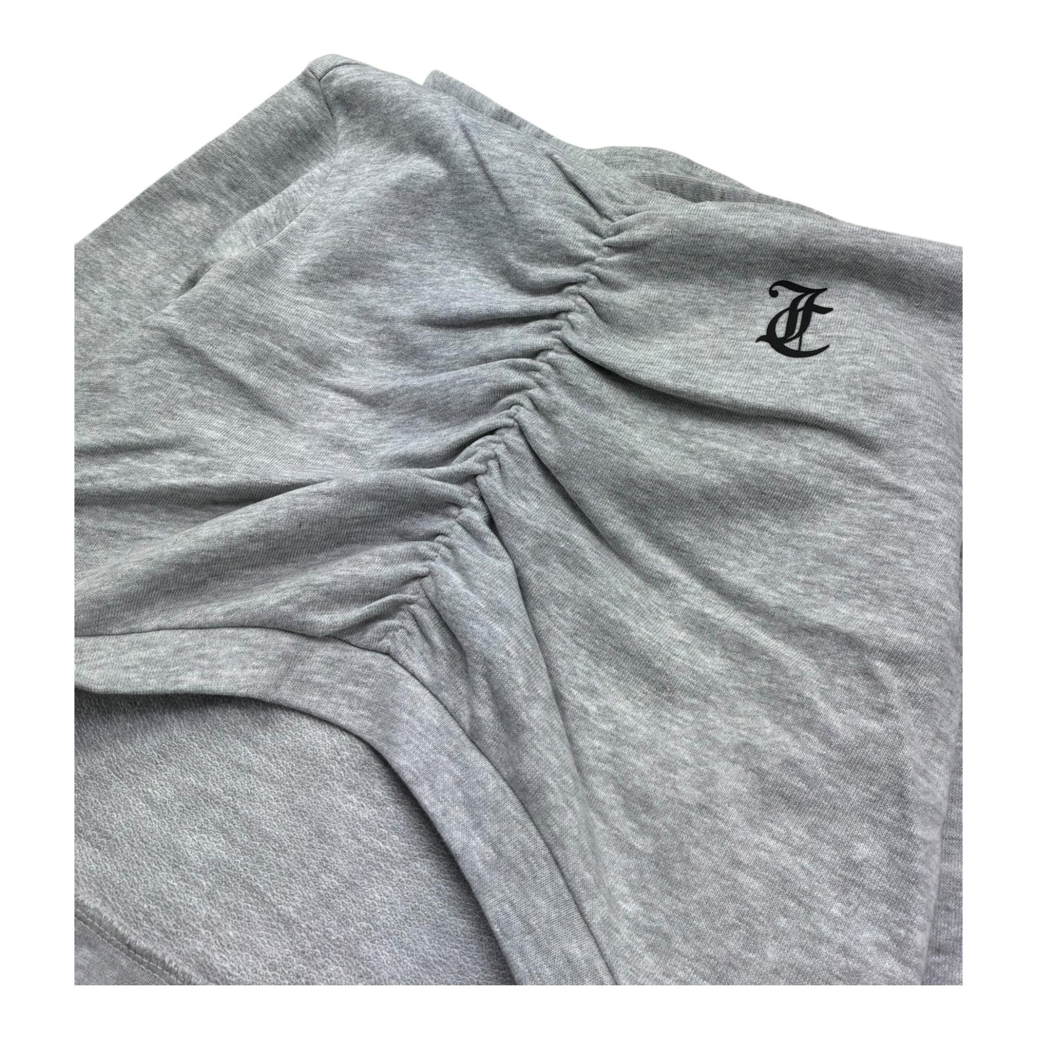 Juicy Couture Felpa con Cappuccio Tinta Unita per Bambina JBX6698 GRIGIO JUICY COUTURE 