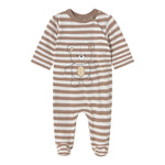 Mayoral Tutina Manica Lunga Fantasia A Righe per Neonato 1709 BIANCO/BEIGE MAYORAL 