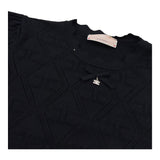 Elisabetta Franchi T-Shirt Girocollo In Filo con Trafori per Bambina EFMA159 NERO ELISABETTA FRANCHI 