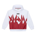 ICEBERG felpa chiusa con cappuccio tinta unita con stampa logo Bianco per Bambino MFICE5318JX BIANCO ICEBERG 