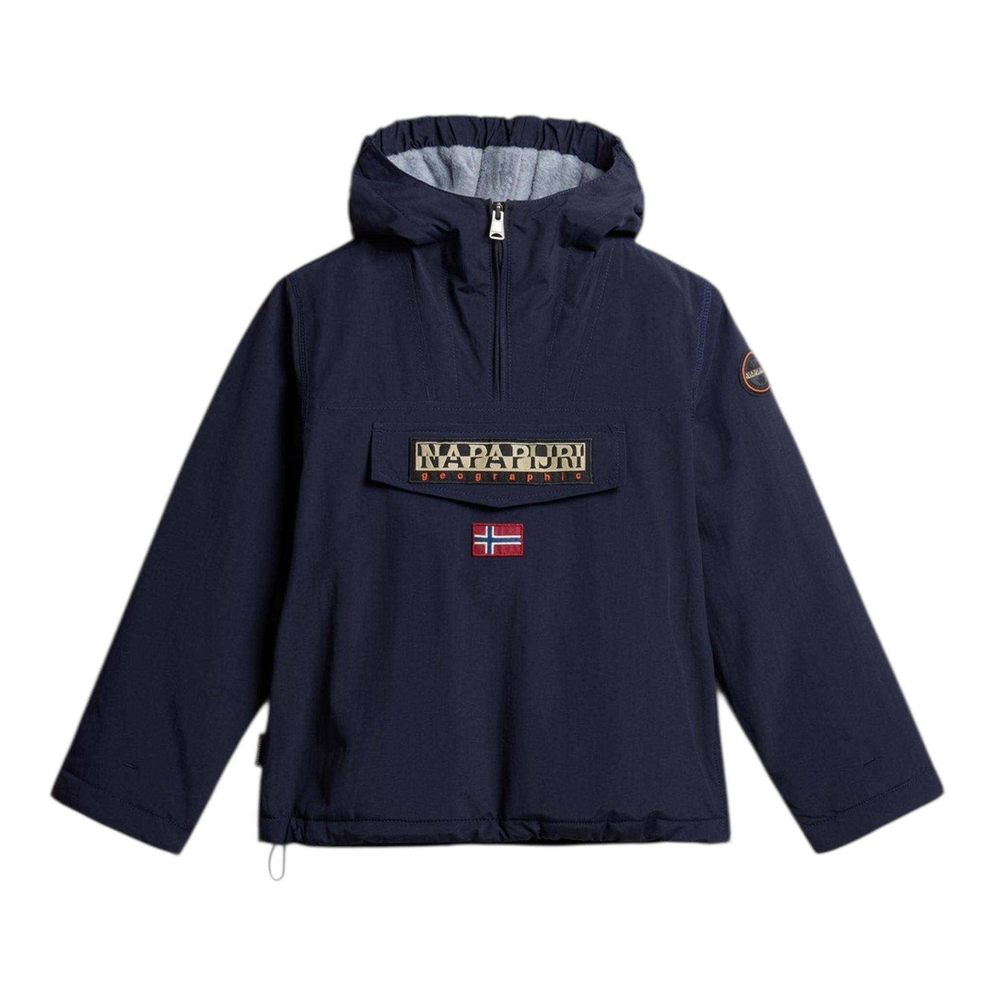 NAPAPIJRI giubbino tinta unita con cappuccio Blu per Bambino NP04HJR1761 BLU NAPAPIJRI 