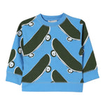 Stella Mccartney Felpa Girocollo Tinta Unita con Stampa per Neonato TW4Q50 COBALTO STELLA McCARTNEY 