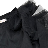 Please Felpa Tinta Unita con Tulle per Bambina LB03172G73 NERO PLEASE 