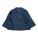 La Stupenderia Camicia Tinta Unita con Manica Lunga per Neonato TJCM7 BLU LA STUPENDERIA 