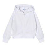 Mayoral Felpa Tinta Unita con Zip E Cappuccio per Bambina 3428 BIANCO MAYORAL 