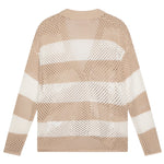 Max&Co. Cardigan Fantasia A Righe con Trafori per Bambina MX0181 BIANCO/BEIGE MAX&Co. 