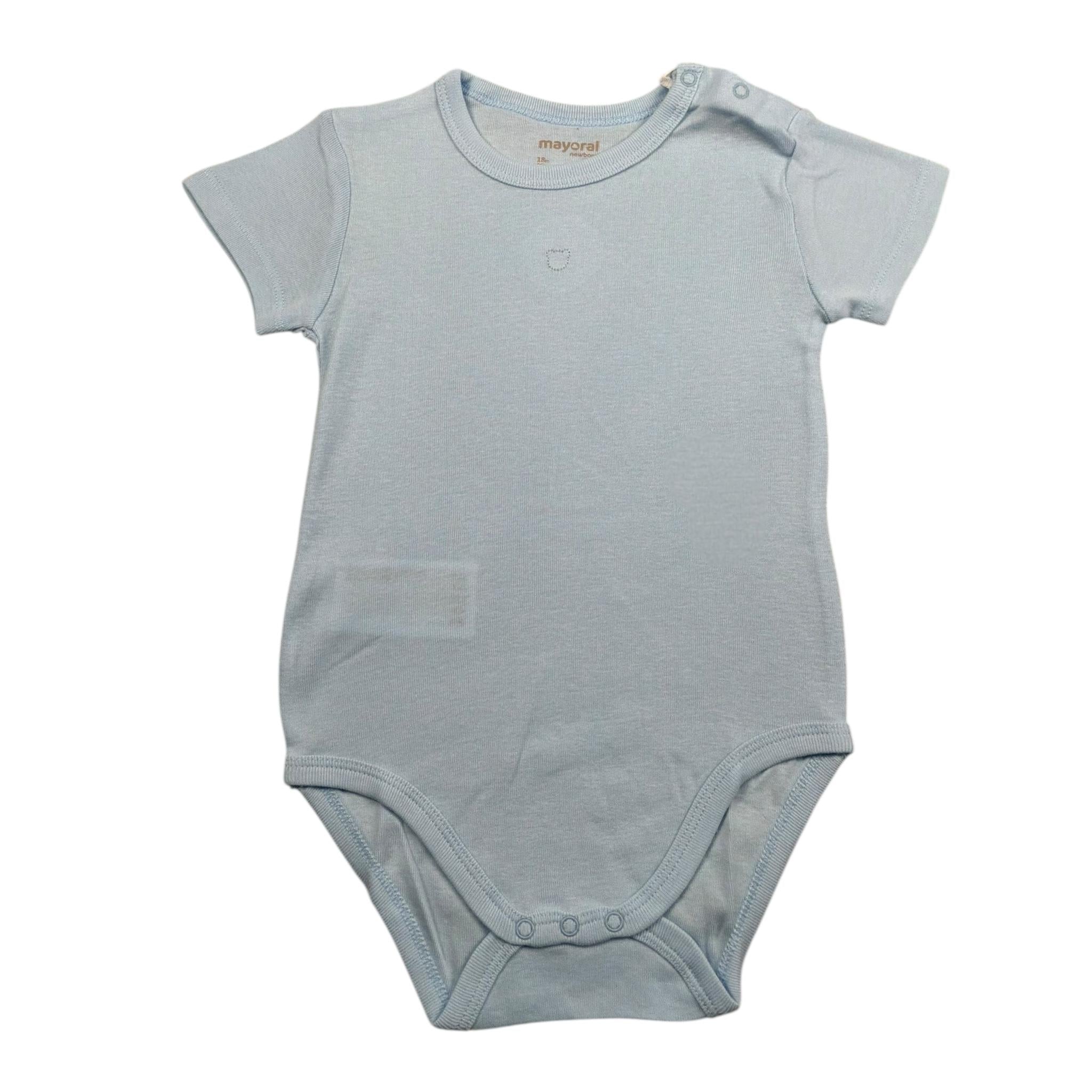 Mayoral Body Mezza Manica Tinta Unita per Neonato 2707 AZZURRO MAYORAL 