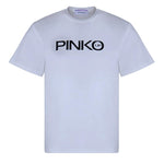 PINKO t-shirt girocollo tinta unita con stampa Bianco per Bambina F4PIJGTH092 BIANCO PINKO 