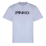 PINKO t-shirt girocollo tinta unita con stampa Bianco per Bambina F4PIJGTH092 BIANCO PINKO 