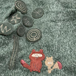 CALAMARO completo 2pz maglia-coulotte bicolore Verde per Neonato 11070X VERDE CALAMARO 