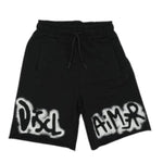 Disclaimer Bermuda tinta unita con Stampa Nero per Bambino 25EDK58412XX NERO DISCLAIMER 