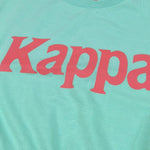 Kappa Abito Tinta Unita Mezza Manica con Stampa per Bambina 3746VM00017 VERDE ACQUA KAPPA 